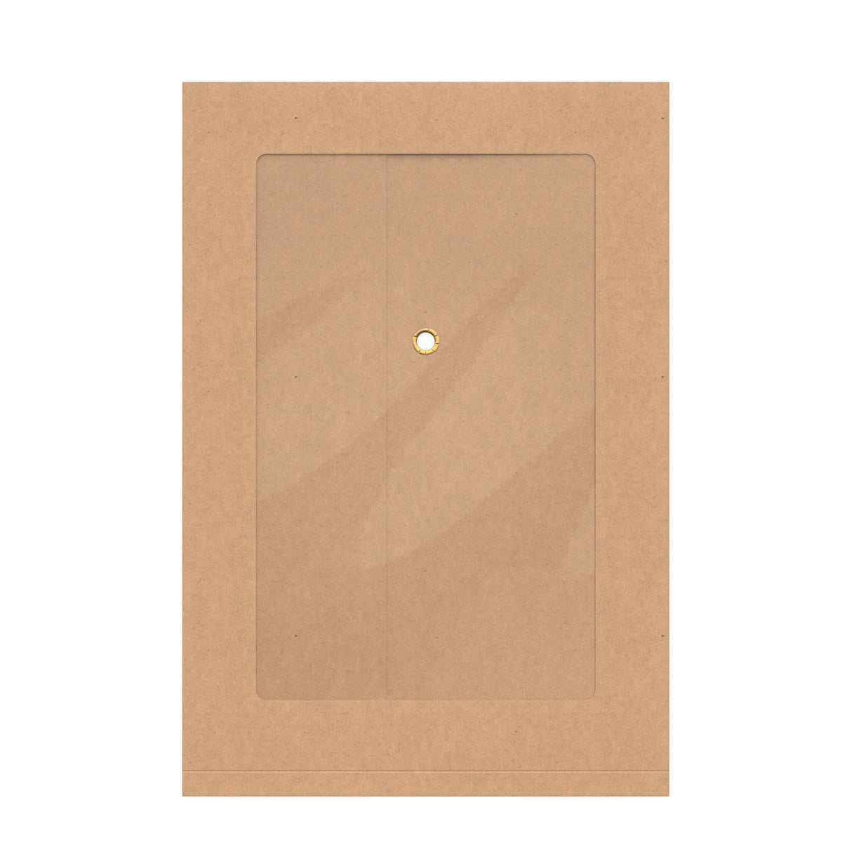 Sivulevikekirjekuori isolla ikkunalla, narulla ja prikalla