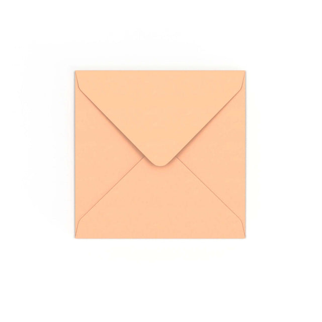 Salmon Pink Gummed V-Flap Envelope (130 x 130mm)