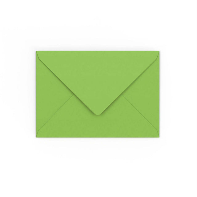C6 Mid Green Gummed V-Flap Envelope (114 x 162mm)