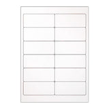 Valkoiset itseliimautuvat tarrat